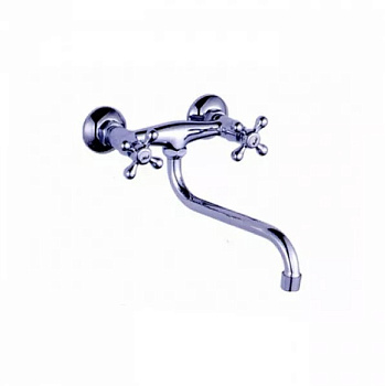 Смеситель LFE4608 для кухни настенный, нижний излив LOFFREY